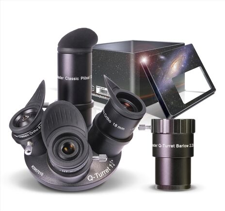 Baader Q-Turret Okularsatz (Okularrevolver, 3x Classic Ortho, 1x Classic Plössl, 1x Q-Barlow 2.25x), image-4