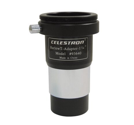 T-Adapter/Barlow Linse 1-1/4 Zoll mit T-2 Gewinde