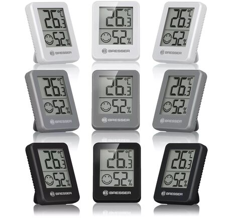 BRESSER ClimaTrend Hygro Indikator 3er-Set Thermo-Hygrometer, image-20