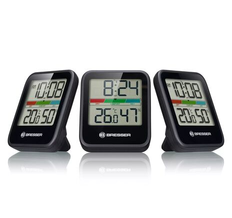 BRESSER Climate Monitor Thermo-Hygrometer DCF 3-piece Set