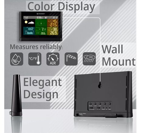 BRESSER 5-in-1 Comfort Weather Station with Colour Display, image-8