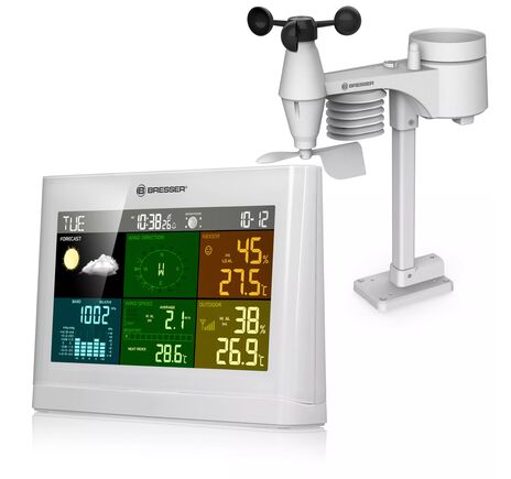 BRESSER 5-in-1 Comfort Weather Station with Colour Display