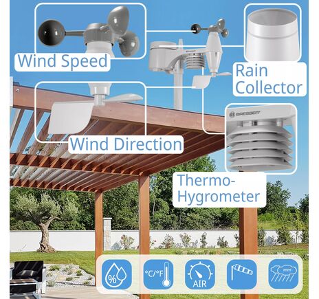 BRESSER 5-in-1 Comfort Weather Station with Colour Display, image-10