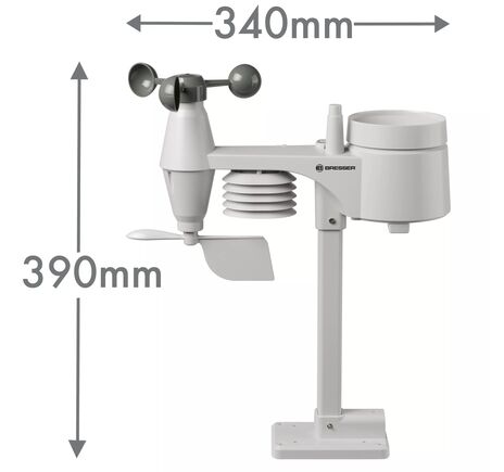 Vonkajší senzor 5 v 1 pre profesionálnu meteorologickú stanicu 7002520 od spoločnosti BRESSER, image-2
