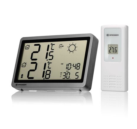 Funk-Wetterstation BRESSER MeteoTemp HZ – antracit