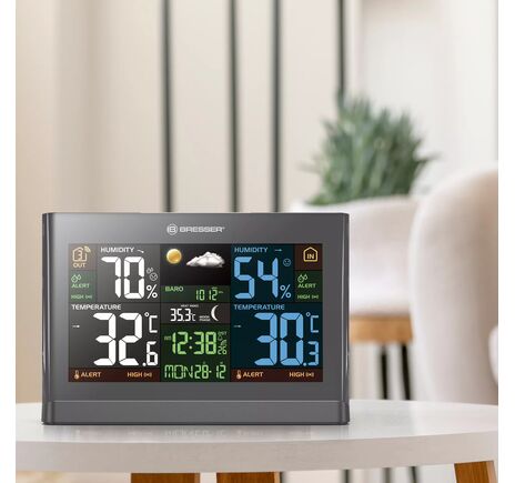 BRESSER Radio-controlled Weather Station Meteo THBM Colour, image-4
