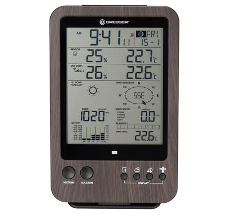 Náhradná základňa BRESSER pre meteorologickú stanicu 7002512 WTW – drevený dizajn