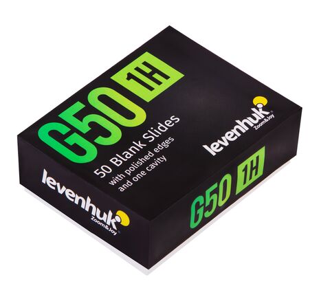 Levenhuk G50 1H Single Cavity Blank Slides, 50 pcs, image-5