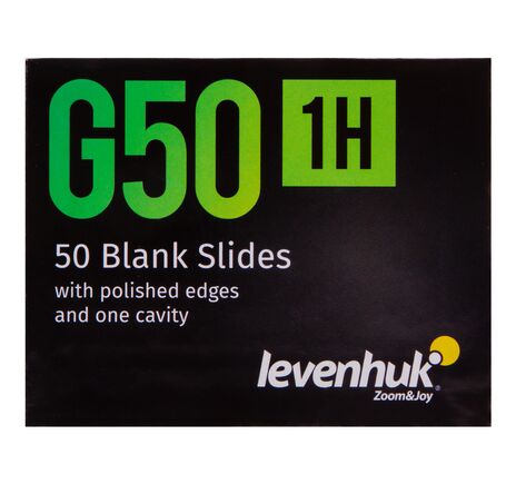 Levenhuk G50 1H Single Cavity Blank Slides, 50 pcs, image-6