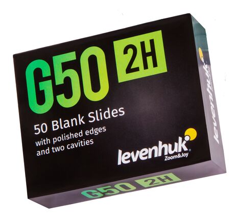 Levenhuk G50 2H Double Cavity Blank Slides, 50 pcs, image-6