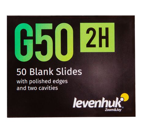 Levenhuk G50 2H Double Cavity Blank Slides, 50 pcs, image-7