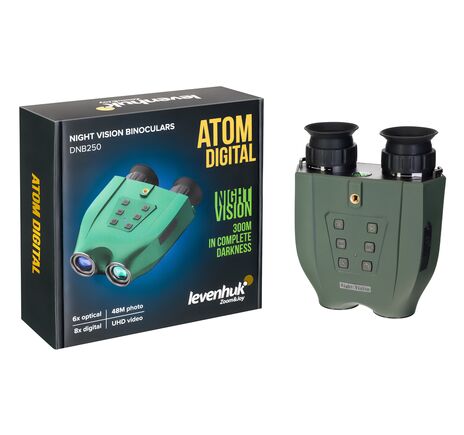 Binokulárny ďalekohľad s nočným videním Levenhuk Atom Digital DNB250, image-2