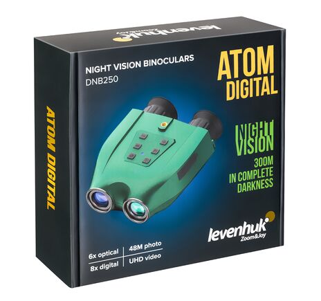 Binokulárny ďalekohľad s nočným videním Levenhuk Atom Digital DNB250, image-12
