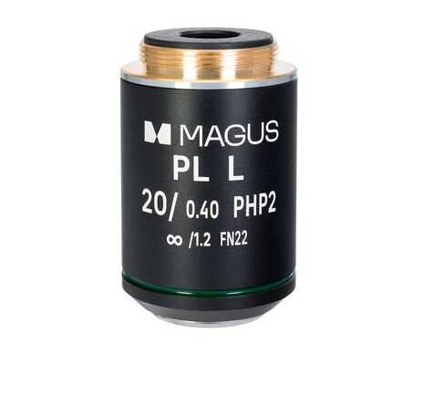 Objektív MAGUS 20HP, 20х/0,40 Plan L fáza PHP2 ∞/1,2 WD 8,0 mm