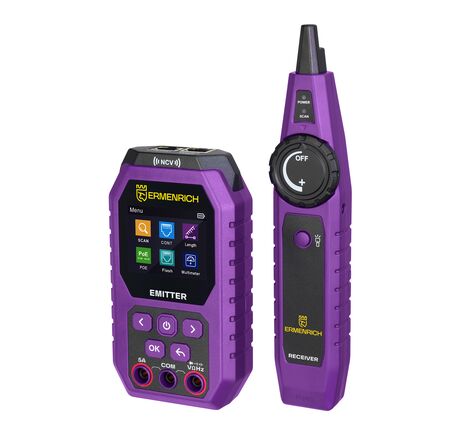 Ermenrich Ping SM75 tester káblov s multimetrom