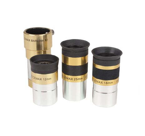 Súprava okulárov Coronado Cemax s objektívom Barlow Cemax 2X