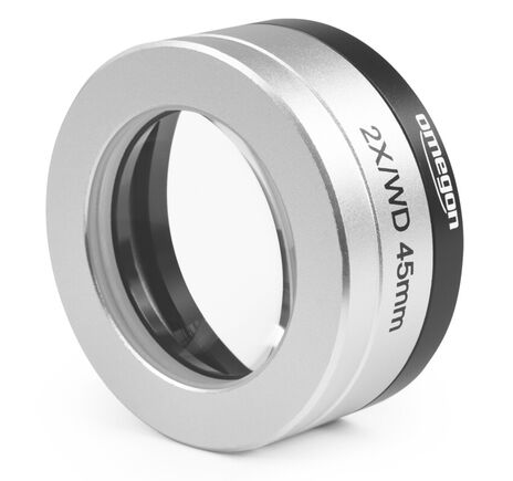 Omegon Objektiv Mikroskop-Vorsatzlinse 2.0x mit Adapter