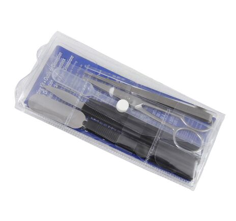 Omegon Präpariersatz, 8-teilig in rostfreier Ausführung in Kunststoffhülle