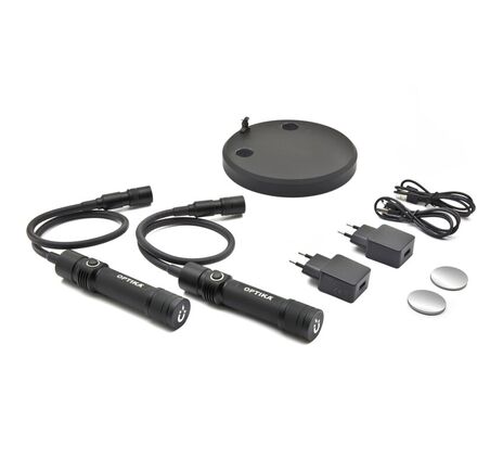 Pár osvetľovacích ramien Optika CL-33 s magnetickou fixáciou, USB