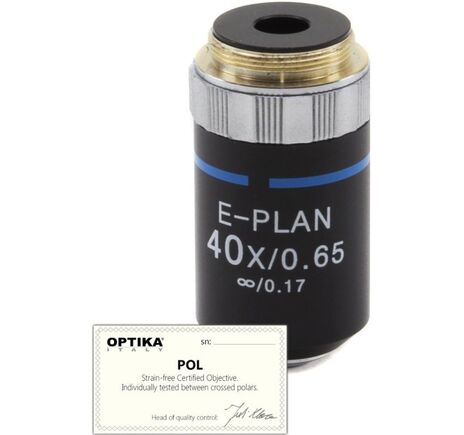 Optika Objektiv 40x/0.65, infinity, N-plan, POL,  ( B-383POL), M-147P