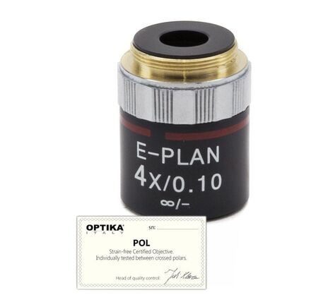 Optika Objektiv 4x/0.10, infinity, N-plan, POL, M-144P  (B-383POL)