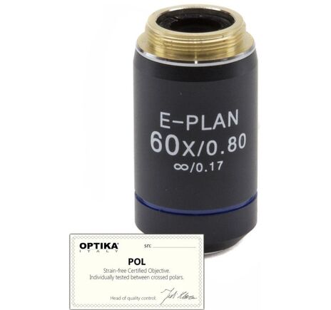 Optika Objektiv 60x/0.80, infinity, plan, POL,  (B-383POL), M-149P
