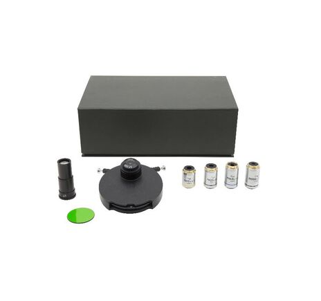 Súprava fázového kontrastu Optika M-181, Plan IOS 10x, 20x, 40x, 100x, darkfield cond. pre B-380