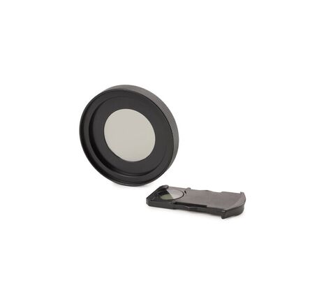 Euromex BS.9660, Polarizačná súprava: analyzátor pod hlavou a polarizátor na svietidle