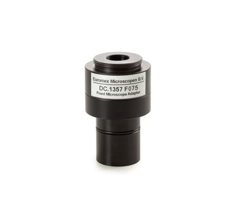 Adaptér Euromex DC.1357, objektív 0,75x, C-mount, pre tubus Ø 23,2 mm, krátky hriadeľ
