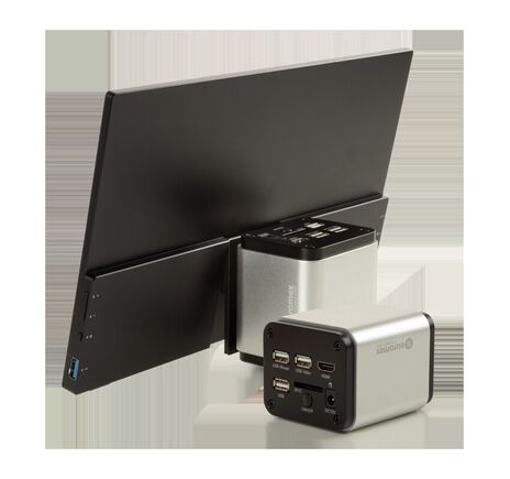 Euromex Kamera VC.3039-HDS, farebná, 1/2,8", 1,45 µm, 60/30 fps, 8 MP, HDMI/USB, 13-Zoll-HD-Bildschirm