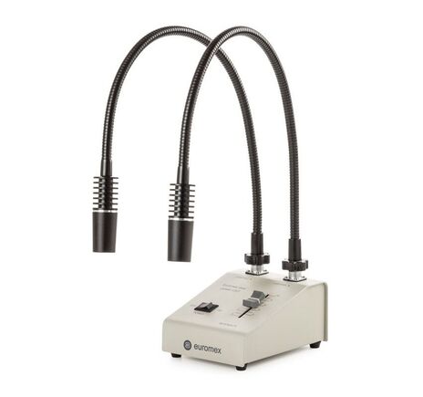 Svetelný zdroj Euromex LE.5207, s 2 svetlovodmi na husom krku 2x3W, 6500K