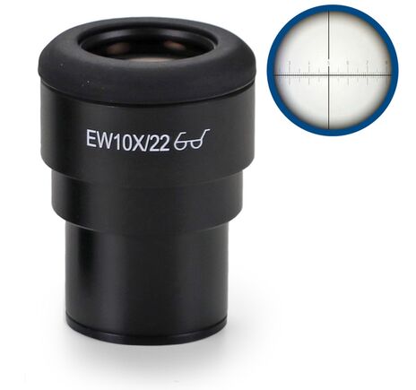 Euromex Messokular IS.6210-CM, WF 10x / 22,10/100 mikrometrov, kríž, Ø 30mm (iScope)