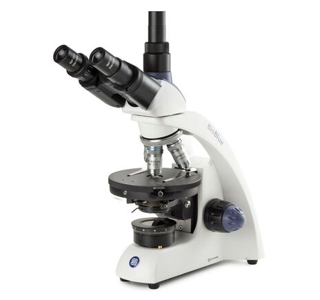 Euromex Mikroskop BioBlue BB.4243-P-HLED, trinokulárny, polarizačný, DIN, 40x–600x, 10x/18, LED 1W