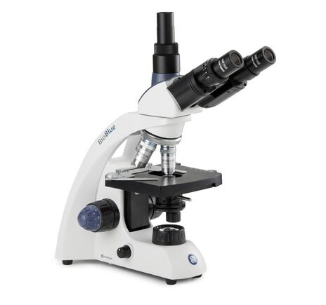 Euromex Mikroskop BioBlue BB.4243, trinokulárny, DIN, semiplan, 40x–600x, 10x/18, NeoLED 1W