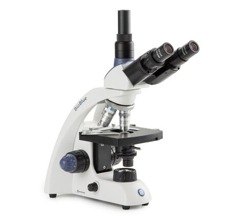 Euromex Mikroskop BioBlue BB.4253, trinokulárny, DIN, semiplan, 40x–1000x, 10x/18, NeoLED 1W