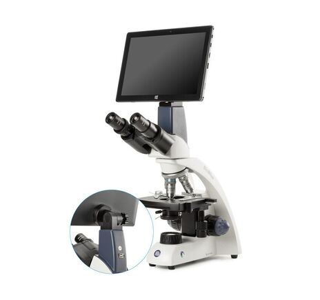 Euromex Mikroskop BioBlue BB.4260-T, binokulárny, tablet SMP, objektívy 4/10/S40/S100x, mechanický stolík, NeoLED 1W