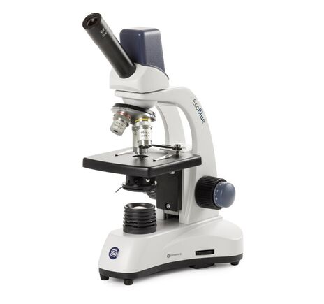 Euromex Mikroskop EcoBlue EC.1005, monokulárny, digitálny, 5 MP, achromatický, 40x/100x/400x, LED