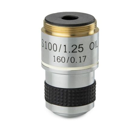 Objektív Euromex 100x/1,25 achr., pružinový, parafokálny 35 mm, MB.7000 (MicroBlue)