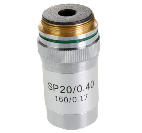 Objektív Euromex 20x/0,40, AE.5594, DIN, poloplanárny, (BioBlue)