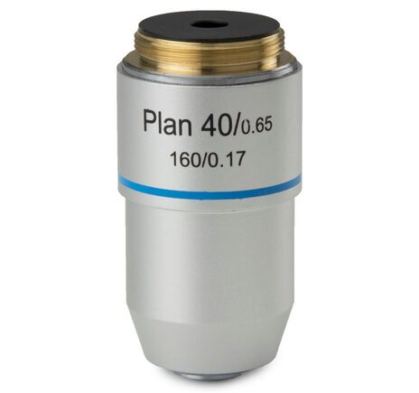 Šošovka Euromex 40x/0,65 plán, pružina, DIN, BB.8840 (BioBlue.lab)