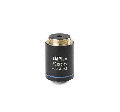 Euromex Objektív AE.3177, 50x/0,55, š. 7,9 mm, PL-M IOS infinity, plan, semi, apochromatický (Oxion)