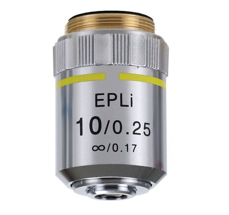 Objektív Euromex IS.8810, 10x/0,25, EPLi, E-plan, nekonečno (iScope)