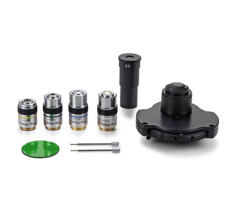 Euromex Zernikeho fázový kontrastný set IS.9124, PLPH 10/20/40/100 HF a DF