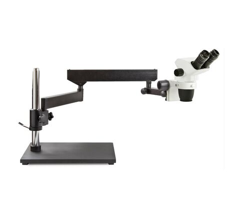 Euromex Zoom-stereomikroskop NZ.1702-AP, 6.5–55x, kĺbové rameno, základová doska, binokulárny