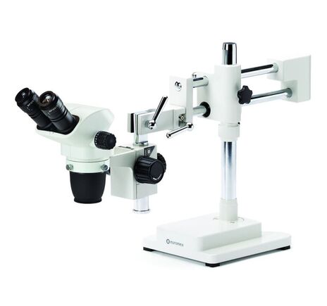 Euromex Zoom-stereomikroskop NexiusZoom EVO NZ.1702-B, 6.5–55x, dvojramenný stojan, bez osvetlenia, binokulárny