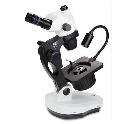 Euromex Zoom-stereomikroskop NexiusZoom EVO NZ.1703-GEML, 6.5–55x, gemologický, 30W/6V halogénové prenášané svetlo, 1W LED dopadajúce svetlo