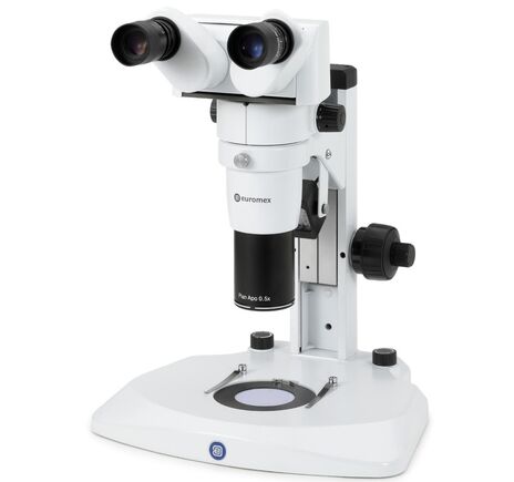 Euromex Zoom-stereomikroskop DZ.1800, ergonomická binokulárna hlava, 8–64x, LED