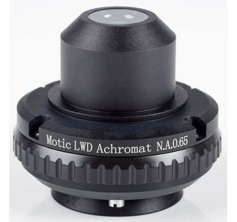 Motic Kondensor, N.A. 0.65, wd 10.8mm, LWD, achro, iris diaphragm (BA410E, BA310)