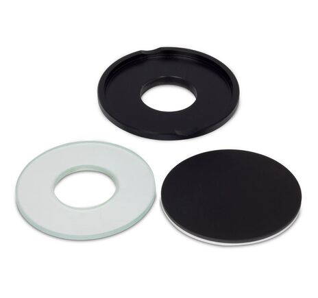 Motic Large gem plate, includes white/black and glass plate insert