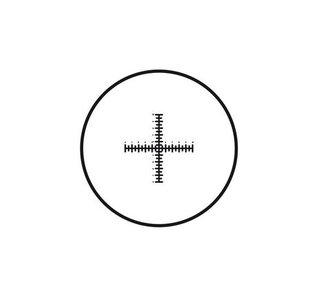 Motic Mikrometerstrichplatte Strichplatte Fadenkreuz mit doppelter Skalierung (10mm in 100 Teilen), (Ø25mm)